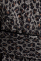 Thumbnail for your product : Diane von Furstenberg Manon leopard-print brushed cotton and wool-blend felt coat
