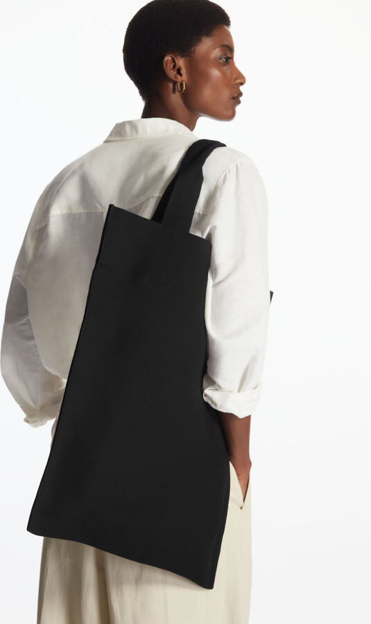 COS Large Tote Twill Bag ShopStyle