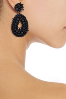 Thumbnail for your product : Kenneth Jay Lane Gold-tone Beaded Felt Earrings