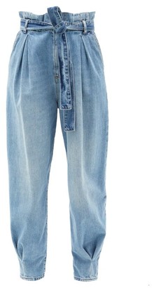 RED Valentino Paperbag-waist Tapered-leg Jeans - Denim