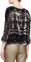 Thumbnail for your product : Etro Long-Sleeve Geo-Print Boxy Top