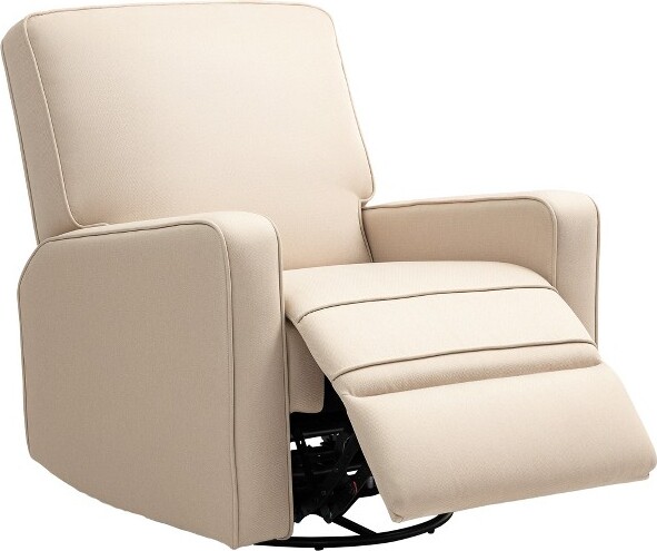 HBEZON ManualReclinerChairforAdultswithThickCushionBreathableFabricGliderRockingChairforLivingRoom