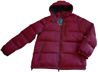 burgundy polo jacket