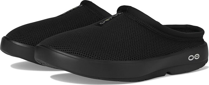 Oofos Men's OOcoozie Sport Mule Shoe Men's Walking Shoes Black : 11.5 M Rubber
