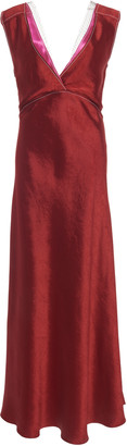 Marni Lace-Trimmed Satin Dress