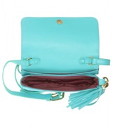 Thumbnail for your product : Emilio Pucci Beaded satin and leather shoulder bag