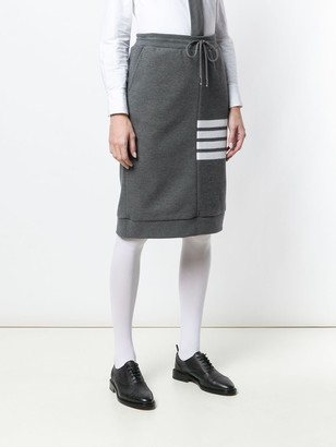 Thom Browne 4-Bar stripe sack skirt