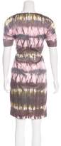 Thumbnail for your product : Lela Rose Printed Knee-Length Dress