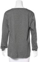 Thumbnail for your product : Alexander Wang T by Scoop Neck Long Sleeve Top