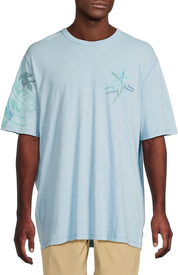 Blurred Vines Printed Cotton T-Shirt