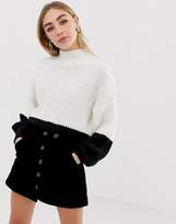 Thumbnail for your product : Miss Selfridge jumper in black and white