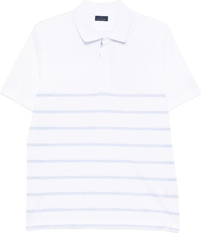 Paul & Shark Striped Short Sleeve Polo Shirt