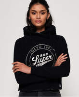 Thumbnail for your product : Superdry Ace Metallic Crop Hoodie