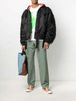 Thumbnail for your product : Walter Van Beirendonck Pre-Owned Royal check straight-leg trousers