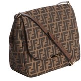 Thumbnail for your product : Fendi tobacco and brown zucca canvas crossbody bag