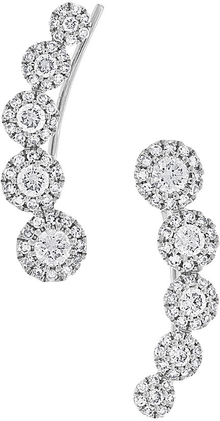 Diana M Fine Jewelry 14K 0.66 Ct. Tw. Diamond Ear Crawlers - ShopStyle