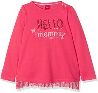 S'Oliver Baby Girls' 65.804.31.8037 Longsleeve T-Shirt, (Pink 4517)