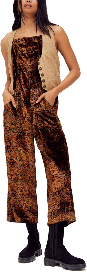 free people velvet jumpsuit