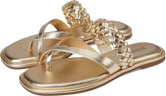 MICHAEL Michael Kors Alba Thong Slide (Pale Gold) Women's Sandals -  ShopStyle