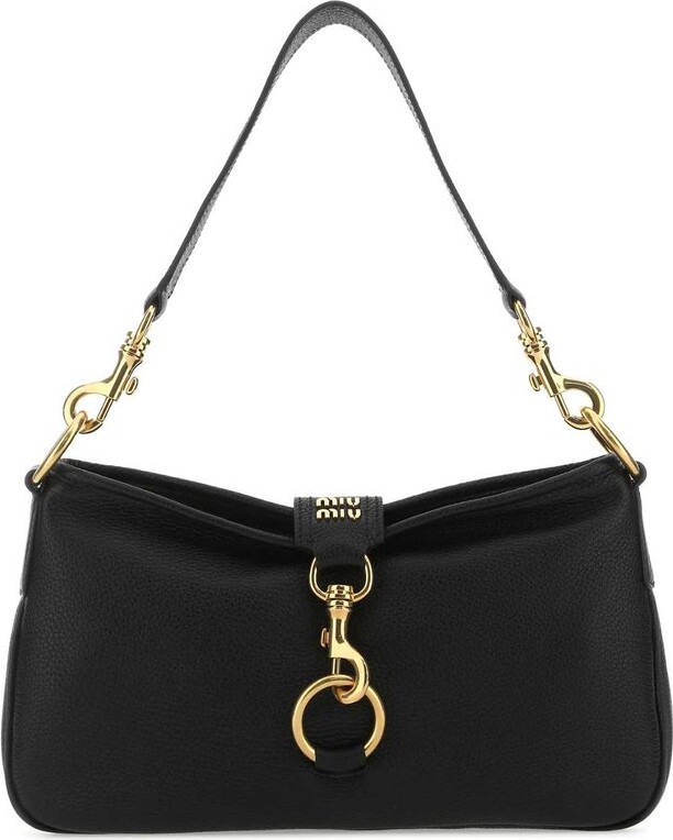 Miu Miu Logo Plaque Shoulder Bag ShopStyle