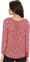 Thumbnail for your product : Velvet by Graham & Spencer Tiamaria03 Casablanca Mixed Print Blouse
