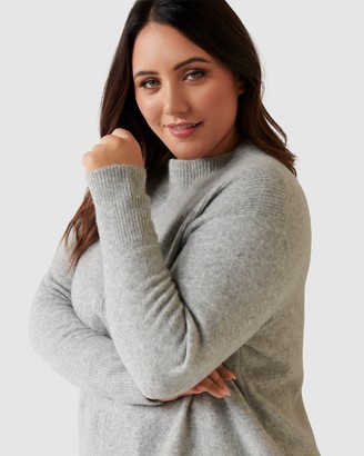 Forever New Curve - Women's Jumpers - Zena Grown On Neck Curve Jumper - Size One Size, 18 at The Iconic