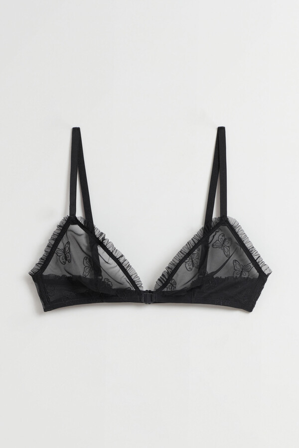 H&M Sheer Butterfly Soft Bra - ShopStyle