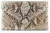 Thumbnail for your product : Alaia Oum Perforated Python Clutch