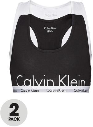 Calvin Klein Girls Black & White Crop Top (2 Pack)
