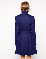 Thumbnail for your product : ASOS Mac With Funnel Neck And Popper Detail