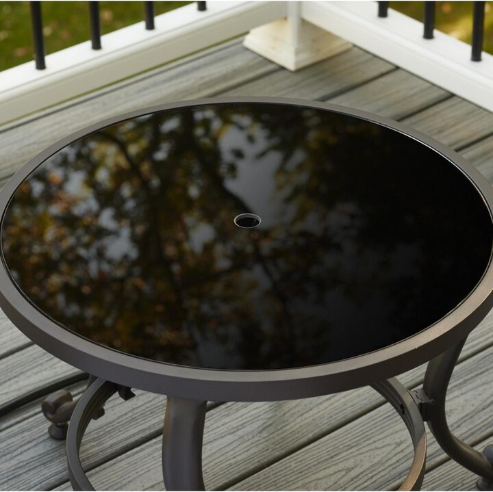 The Outdoor GreatRoom Company 20-inch Round Tempered Glass Fire Pit Burner Cover
