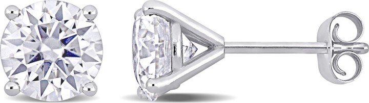 DELMAR Lab Created Moissanite Stud Earrings