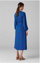 Thumbnail for your product : Whistles Maria Spot Silk Wrap Dress