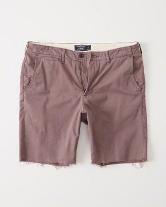 Abercrombie & Fitch Flat-Front Cutoff Shorts