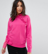 Thumbnail for your product : Miss Selfridge High Neck Ruffle Sweater
