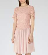 Thumbnail for your product : Reiss Milla Lace-Top Dress