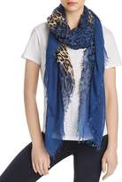 Thumbnail for your product : Zadig & Voltaire Delta Leopard Color Block Scarf