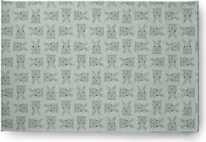 The Holiday Aisle Elioth Machine Woven Chenille Area Rug in Light Green/Light Gray