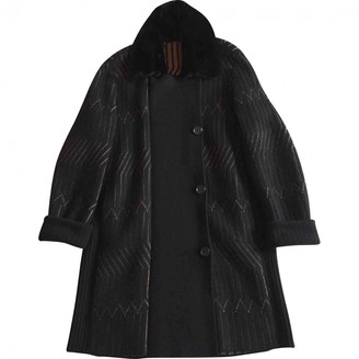 Agnona Black Cashmere Coat for Women