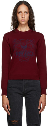 kenzo red jumper womens