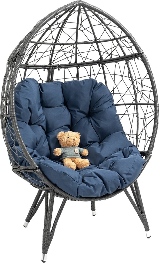 TONWIN Outdoor Indoor Wicker Egg Chair with Cushion ShopStyle