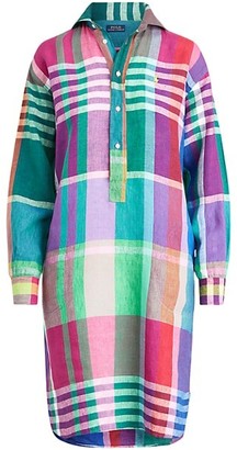 madras plaid dress womens