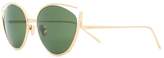 Thumbnail for your product : Linda Farrow cat eye cut out sunglasses