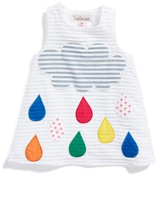 Halabaloo 'Happy Raindrops' Cotton Dress (Baby Girls)