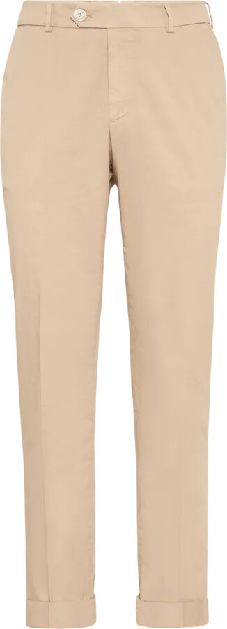 Brunello Cucinelli Cotton Chino Trousers