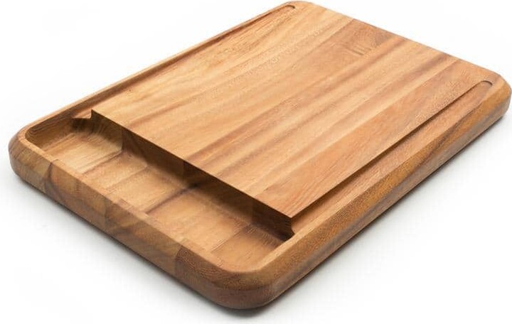 Ironwood Gourmet 10.5 in. x 15 in. x 1.25 in. Rectangle Acacia Wood Edge Grain Cutting Board