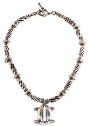 Kieselstein-Cord Turtle Pendant Necklace