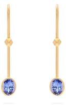 Thumbnail for your product : Jade Jagger 18kt Gold & Tanzanite Earrings - Womens - Blue