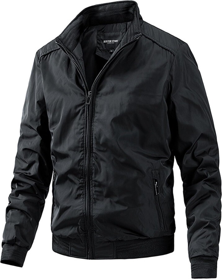 BGFIPAJG Black Jacket Men Mens Down Jackets Without Hood Winter Jacket