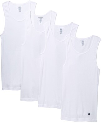 Lucky Brand Ribbed Tank Undershirts - Pack of 4